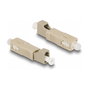 DeLOCK Acoplador híbrido de fibra óptica SC Simplex macho a LC Simplex hembra beige