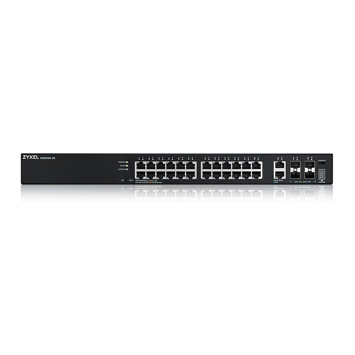 Zyxel XGS2220-30 Switch Gestionado L3 24 Puertos Gigabit Ethernet 2 Puertos 10G 4 SFP+ Montaje en Rack