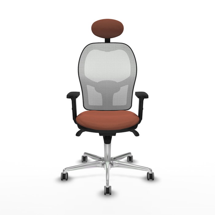 PIQUERAS Y CRESPO Silla de oficina Jorquera Marrón y Blanco PIQUERAS Y CRESPO Silla de oficina Jorquera Marrón y Blanco