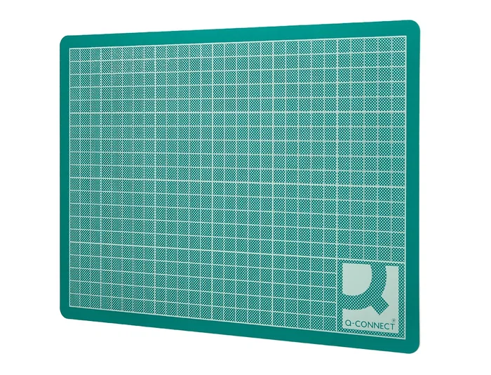Q-connect Plancha de Corte Din A1 PVC Verde 3 mm Grosor
