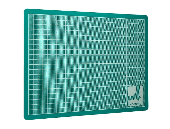 Q-connect Plancha de Corte Din A1 PVC Verde 3 mm Grosor