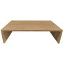 DKD Home Decor Mesa Centro Minimal bs1c25 Olmo Macizo 160 x 80 x 44 cm