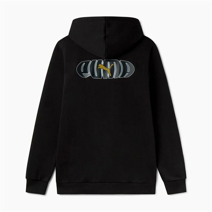 Sudadera con Capucha Hombre Puma Essentials+ Graphic Hoodie Fz Negro