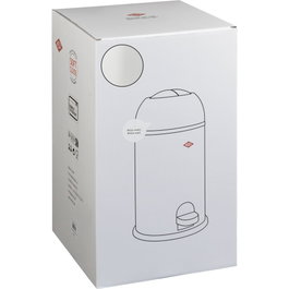 Wesco Kickmaster Junior Cubo de basura blanco mate
