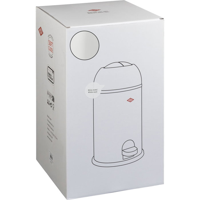 Wesco Kickmaster Junior Cubo de basura blanco mate Wesco Kickmaster Junior Cubo de basura blanco mate