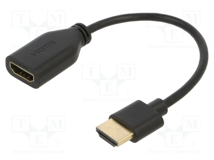 GOOBAY Cable HDMI 2.0 de 0,1m Negro GOOBAY Cable HDMI 2.0 de 0,1m Negro