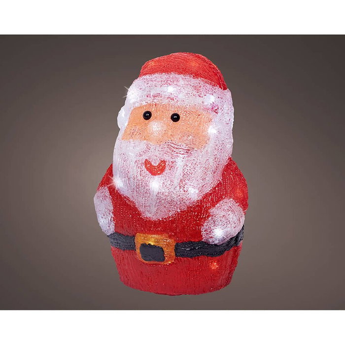 Lumineo Figura Papá Noel Acrílico con LED Luz Fría
