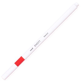 UNI-BALL uni emott Rotuladores de punta fina 0,4mm Rojo nº15 (Pack de 10)