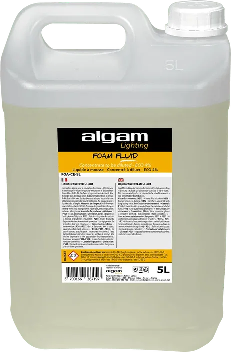 ALGAMLIGHT Líquido Eco para Máquinas de Espuma 4% - 5 Litros