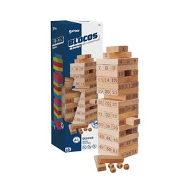 GIROS Juego de Bloques de Madera Numerados 54 Piezas Play