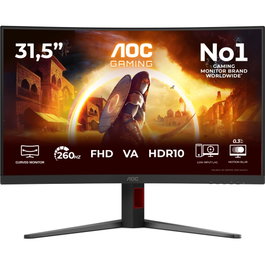 AOC C32G4Z Monitor Gaming Curvo 32 Pulgadas Full HD 260 Hz