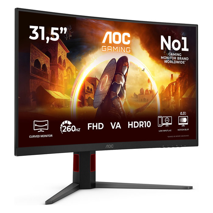 AOC C32G4Z Monitor Gaming Curvo 32 Pulgadas Full HD 260 Hz