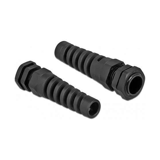 DeLOCK Prensaestopas con alivio de tensión PG11 negro