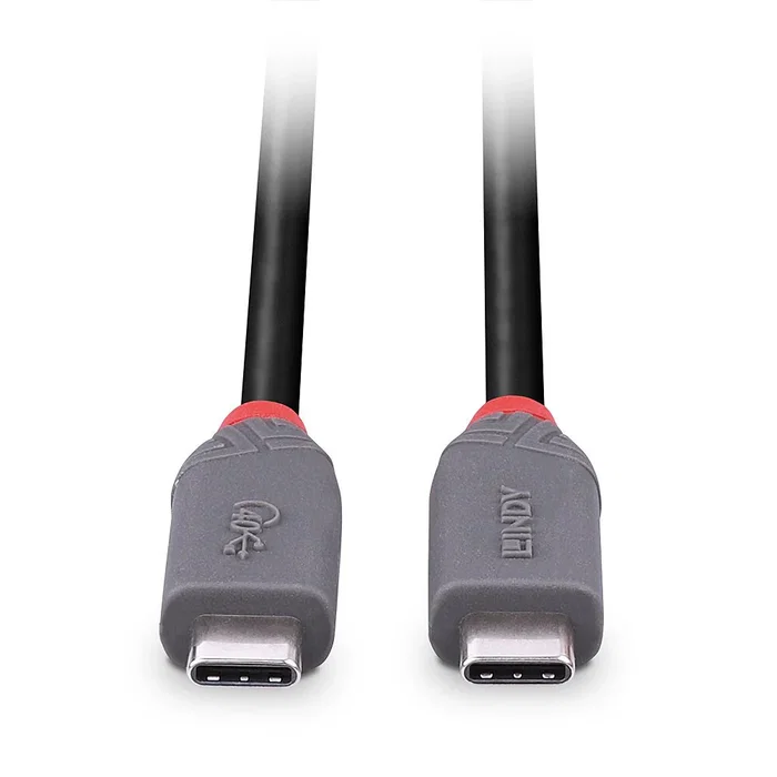Lindy 36947 Cable USB USB4 Gen 3x2 USB-C a USB-C 0.8 m Negro
