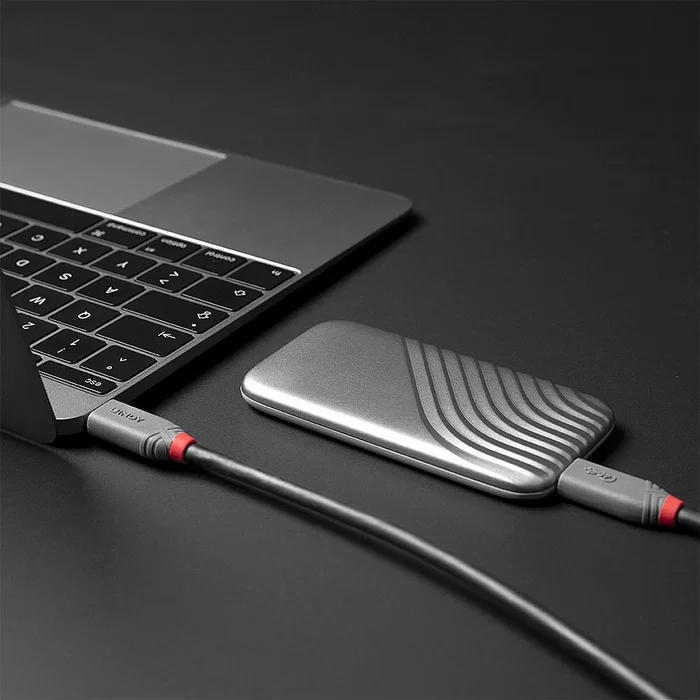 Lindy 36947 Cable USB USB4 Gen 3x2 USB-C a USB-C 0.8 m Negro