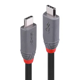 Lindy 36947 Cable USB USB4 Gen 3x2 USB-C a USB-C 0.8 m Negro