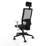PIQUERAS Y CRESPO Silla de oficina Horna con mecanismo Sincro, Gris y Negro