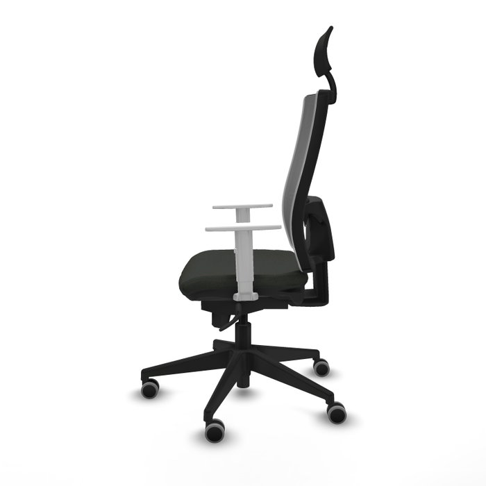 PIQUERAS Y CRESPO Silla de oficina Horna con mecanismo Sincro, Gris y Negro PIQUERAS Y CRESPO Silla de oficina Horna con mecanismo Sincro, Gris y Negro