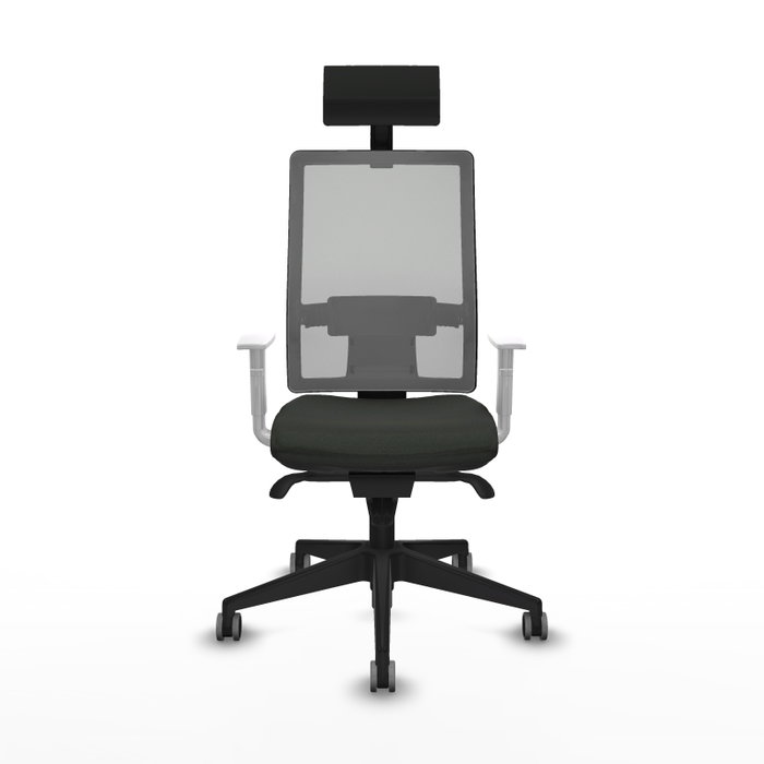 PIQUERAS Y CRESPO Silla de oficina Horna con mecanismo Sincro, Gris y Negro PIQUERAS Y CRESPO Silla de oficina Horna con mecanismo Sincro, Gris y Negro