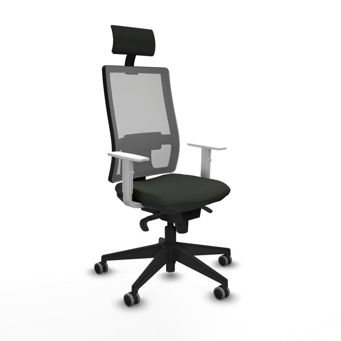 PIQUERAS Y CRESPO Silla de oficina Horna con mecanismo Sincro, Gris y Negro PIQUERAS Y CRESPO Silla de oficina Horna con mecanismo Sincro, Gris y Negro