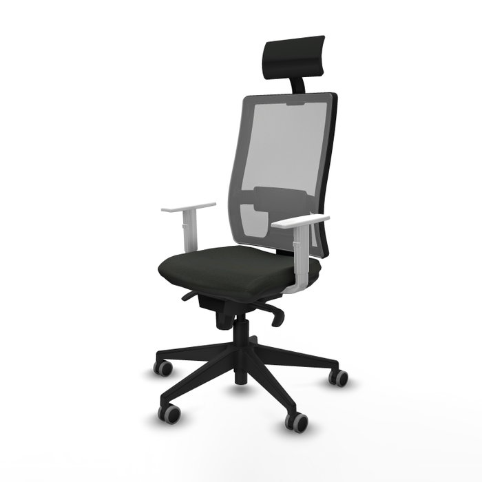 PIQUERAS Y CRESPO Silla de oficina Horna con mecanismo Sincro, Gris y Negro PIQUERAS Y CRESPO Silla de oficina Horna con mecanismo Sincro, Gris y Negro