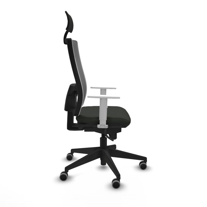 PIQUERAS Y CRESPO Silla de oficina Horna con mecanismo Sincro, Gris y Negro PIQUERAS Y CRESPO Silla de oficina Horna con mecanismo Sincro, Gris y Negro