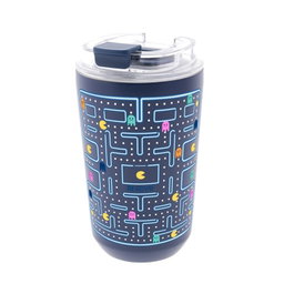 AUREA Vaso Térmico con Interior Cerámico 400ml Dark Blue Pixel Run
