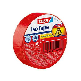 Tesa Cinta aislante 10 m 15 mm rojo