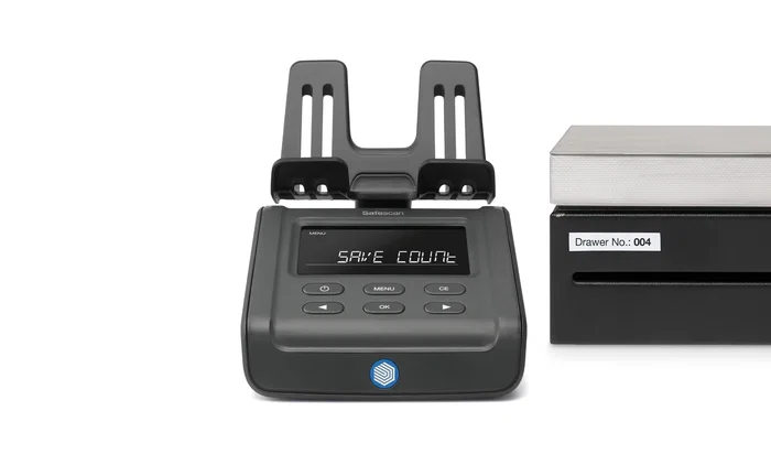 Safescan 6175 Contador de Dinero y Monedas Negro - Cuenta Billetes, Monedas y Artículos No Monetarios con Precisión