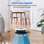 MEDION MD100021 X22SW+ Robot Aspirador y Fregador con Navegación Láser, 5000 Pa de Succión, Autonomía 165 min, Depósito 2.5 L, Color Blanco