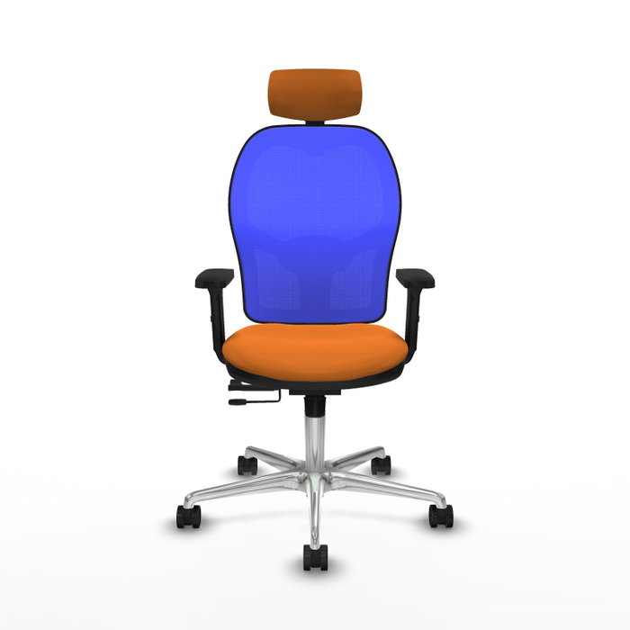 PIQUERAS Y CRESPO Silla de oficina Jorquera Naranja y Azul