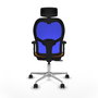 PIQUERAS Y CRESPO Silla de oficina Jorquera Naranja y Azul