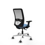 PIQUERAS Y CRESPO Silla de oficina Zulema Azul cielo y Blanco