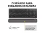 Fellowes Reposamuñecas para Teclado Compacto Negro 100142575 con Almohadilla Hex Cushion