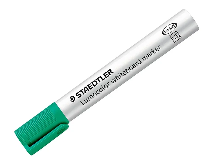 Staedtler Lumocolor 351 Rotulador para Pizarra Blanca Punta Redonda 2 mm Recargable Verde Claro