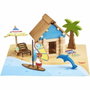 Jeujura The Beach Hut 55 Piezas - Madera Natural con Accesorios