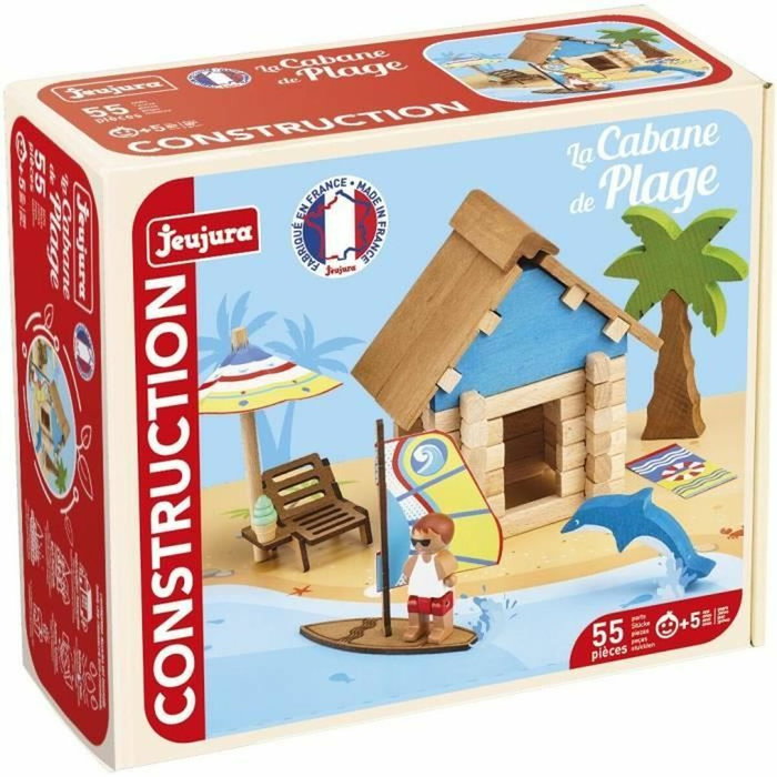 Jeujura The Beach Hut 55 Piezas - Madera Natural con Accesorios Jeujura The Beach Hut 55 Piezas - Madera Natural con Accesorios