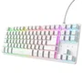 Trust GXT 833 Thado Teclado Compacto USB 2.0 Cable 1.5m Iluminación RGB Blanco