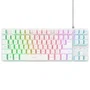 Trust GXT 833 Thado Teclado Compacto USB 2.0 Cable 1.5m Iluminación RGB Blanco