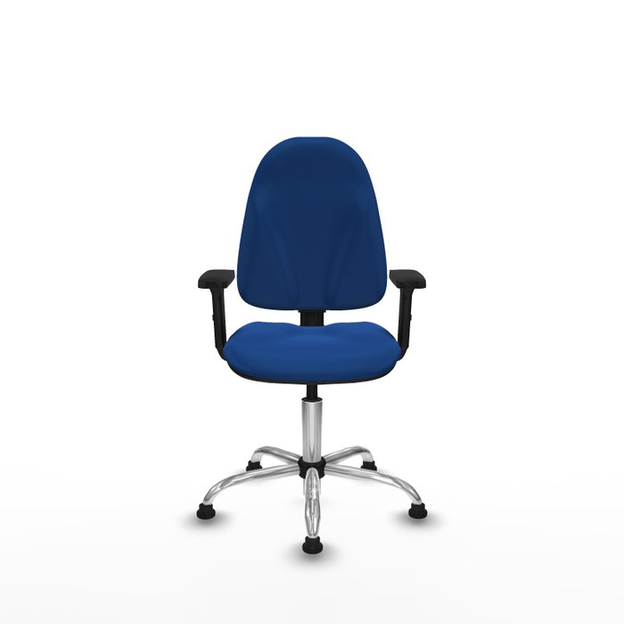 PIQUERAS Y CRESPO Silla de oficina Algarra Azul con Brazos 2D