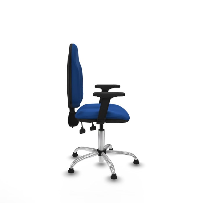 PIQUERAS Y CRESPO Silla de oficina Algarra Azul con Brazos 2D