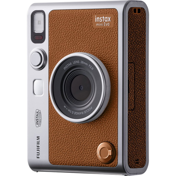 Fujifilm Instax Mini Evo, Marrón y Plata