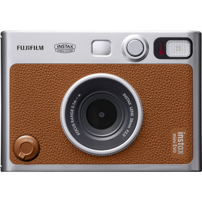 Fujifilm Instax Mini Evo, Marrón y Plata