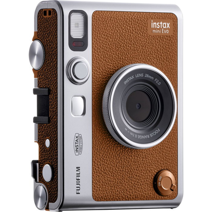 Fujifilm Instax Mini Evo, Marrón y Plata