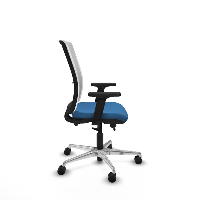 PIQUERAS Y CRESPO Silla de oficina Haches Azul claro y Blanco