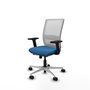PIQUERAS Y CRESPO Silla de oficina Haches Azul claro y Blanco