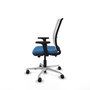 PIQUERAS Y CRESPO Silla de oficina Haches Azul claro y Blanco