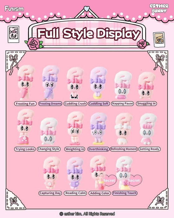 Esther Bunny Blind Box Minifiguras Little Vlog Bunny Face Series 6 cm Expositor (6) Esther Bunny Blind Box Minifiguras Little Vlog Bunny Face Series 6 cm Expositor (6)