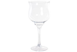 DKD Home Decor Portavela de Cristal Transparente tipo Copa (Pack de 4)
