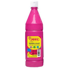 Jovi Témpera Líquida Paint Magenta Botella 1000 mL - Témpera base agua de alto poder cubriente y secado rápido, colores intensos y lavables, sin gluten